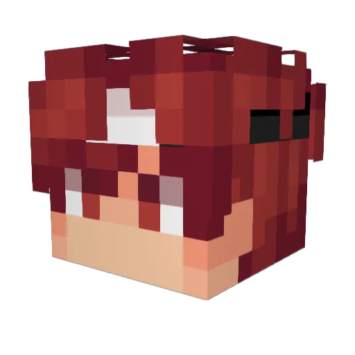 woken0 Minecraft avatar head, 3D render