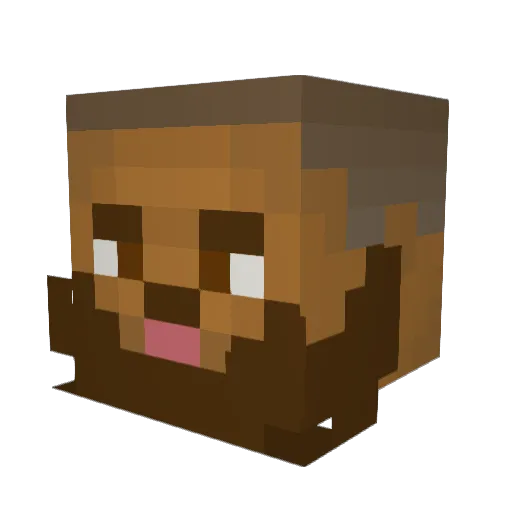 wokky02 Minecraft avatar head, 3D render