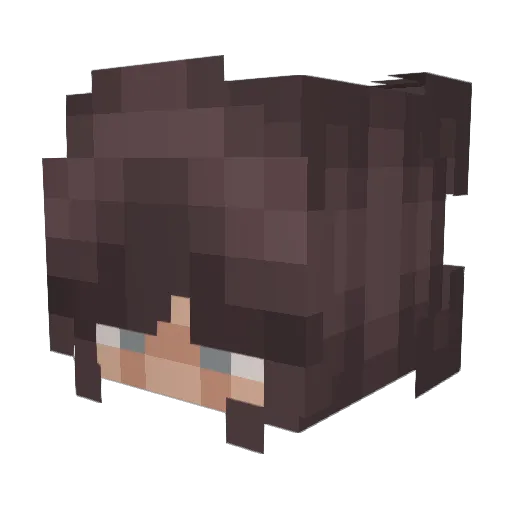 wokle Minecraft avatar head, 3D render