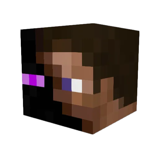 wolarts Minecraft avatar head, 3D render