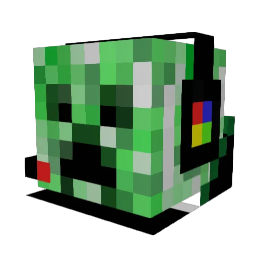 woldabolda Minecraft avatar head, 3D render