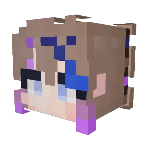 woleun Minecraft avatar head, 3D render