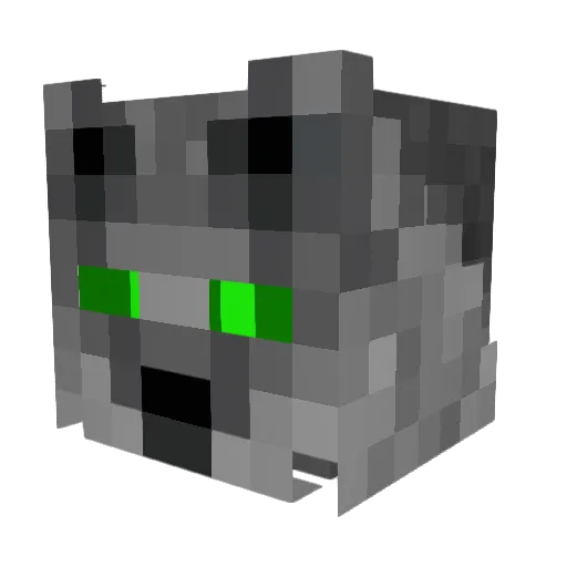 wolf0326 Minecraft avatar head, 3D render