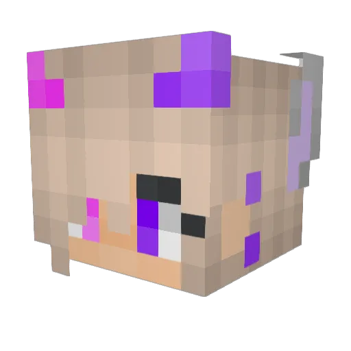 wolf11131590 Minecraft avatar head, 3D render