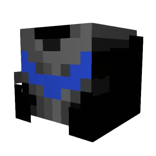 wolf1321 Minecraft avatar head, 3D render