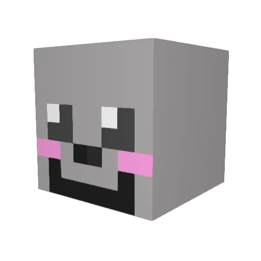 wolf239988 Minecraft avatar head, 3D render