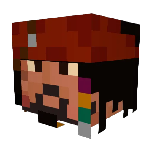 wolf24100 Minecraft avatar head, 3D render