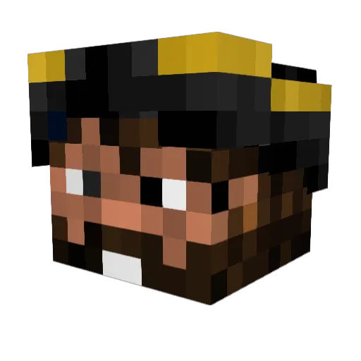 wolf5545 Minecraft avatar head, 3D render