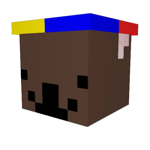 wolf6546 Minecraft avatar head, 3D render