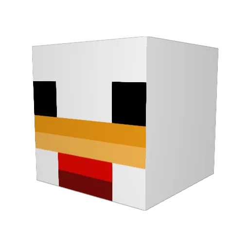 wolf6789 Minecraft avatar head, 3D render