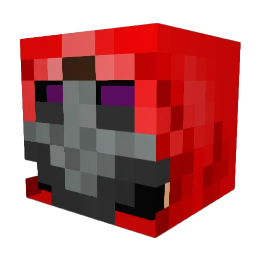 wolf7861 Minecraft avatar head, 3D render