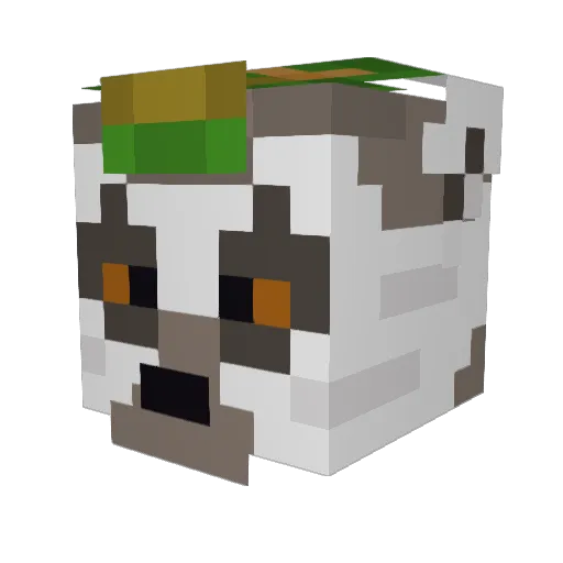 wolf900098 Minecraft avatar head, 3D render