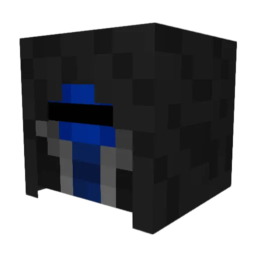 wolfBTM Minecraft avatar head, 3D render