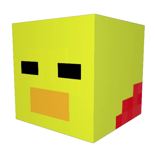 wolf_09 Minecraft avatar head, 3D render