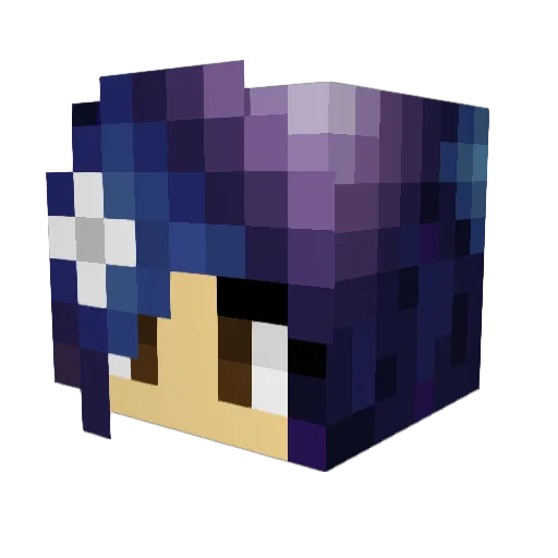 wolf_blood11 Minecraft avatar head, 3D render