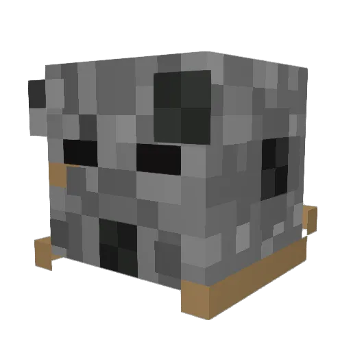 wolf_crowley Minecraft avatar head, 3D render