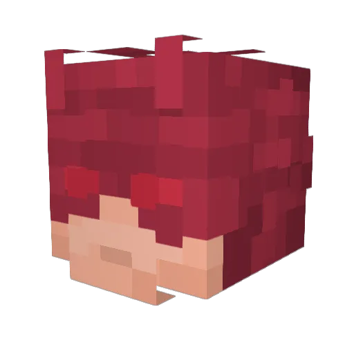 wolf_deku Minecraft avatar head, 3D render