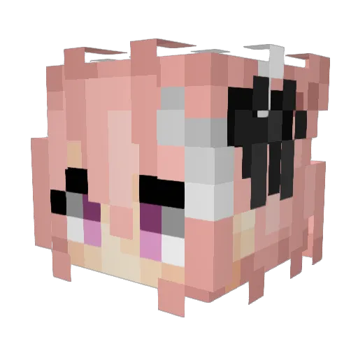 wolf_ich Minecraft avatar head, 3D render