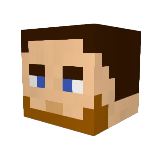 wolf_revo Minecraft avatar head, 3D render