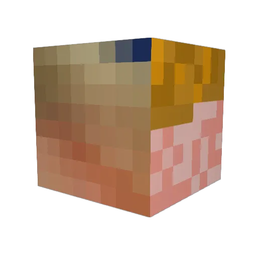 wolfabyss Minecraft avatar head, 3D render