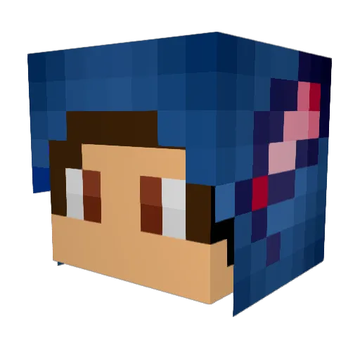 wolfcry2k Minecraft avatar head, 3D render