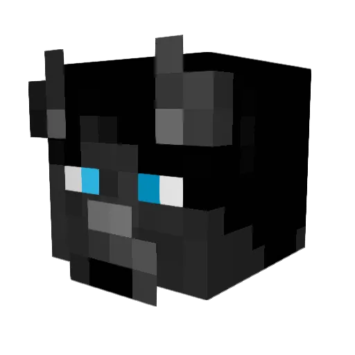 wolfeescada Minecraft avatar head, 3D render