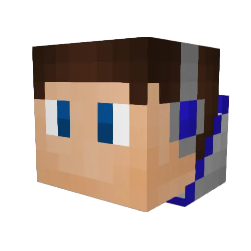 wolfeyes375 Minecraft avatar head, 3D render