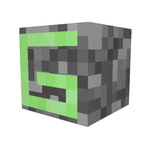 wolfgangama Minecraft avatar head, 3D render