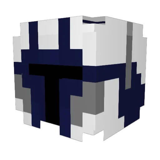 wolfgulfur Minecraft avatar head, 3D render
