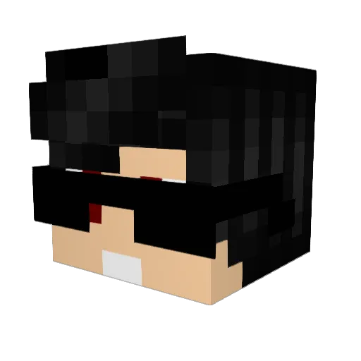 wolfiPT Minecraft avatar head, 3D render