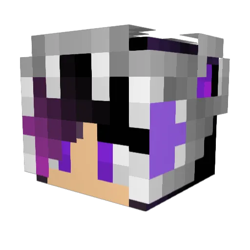 wolfie0001 Minecraft avatar head, 3D render