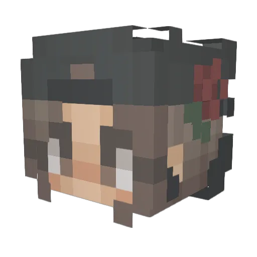 wolfie0989 Minecraft avatar head, 3D render