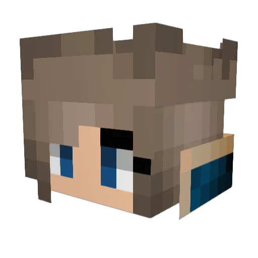 wolfiresphinx Minecraft avatar head, 3D render