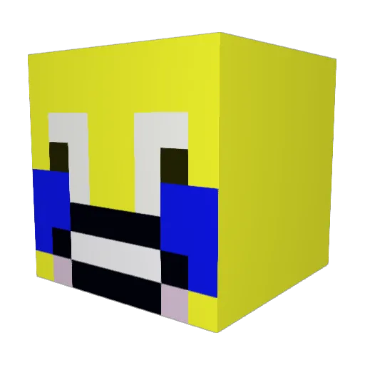 wolfixou Minecraft avatar head, 3D render