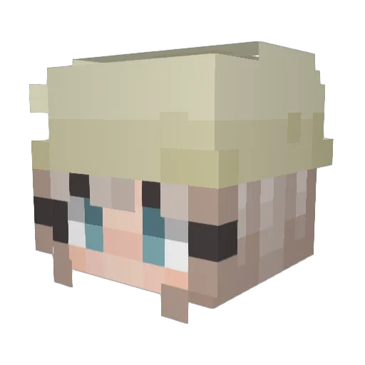 wolfloverlynn Minecraft avatar head, 3D render