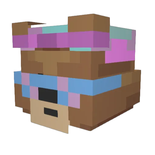 wolfman9597 Minecraft avatar head, 3D render