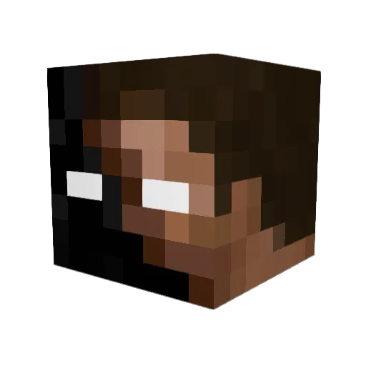 wolfmanred99 Minecraft avatar head, 3D render