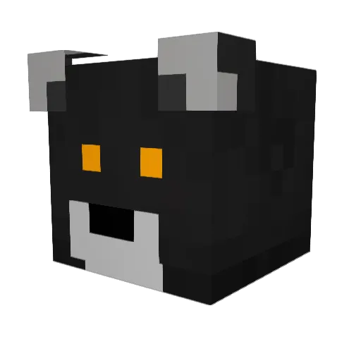 wolfmatty Minecraft avatar head, 3D render
