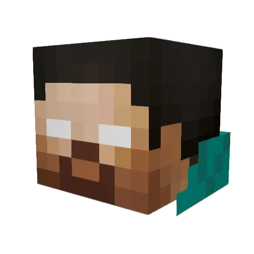 wolfmoon25 Minecraft avatar head, 3D render