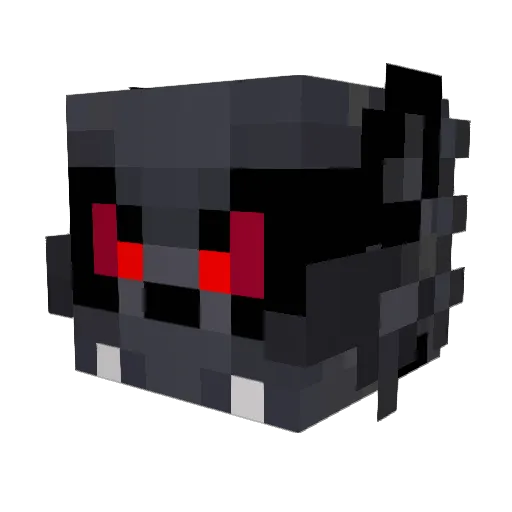 wolfofhelll Minecraft avatar head, 3D render