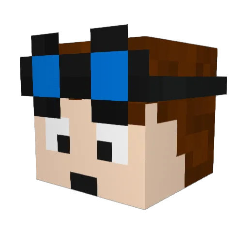 wolfpack6464 Minecraft avatar head, 3D render