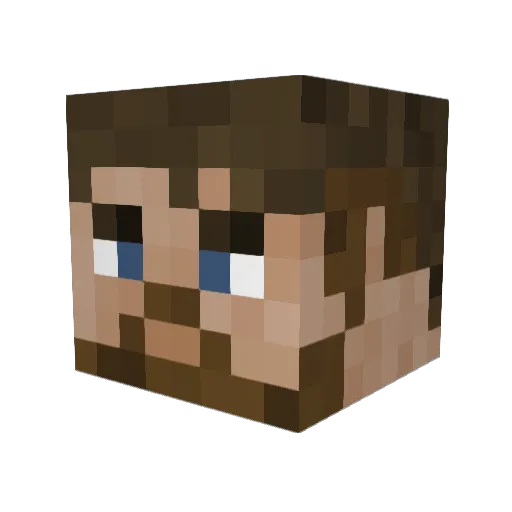 wolfpack74 Minecraft avatar head, 3D render