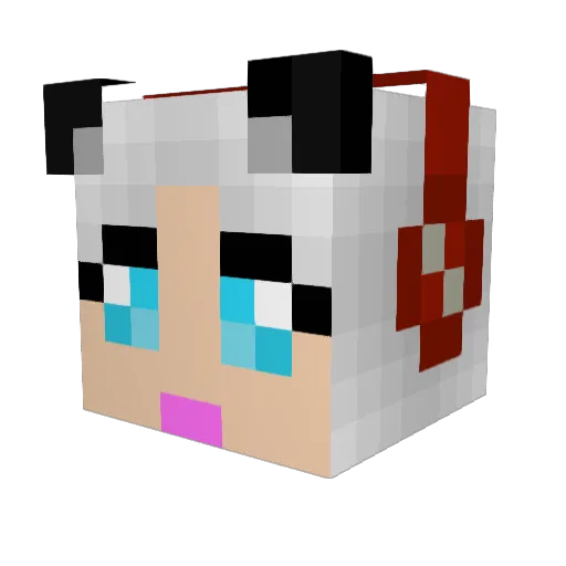 wolfqueen9312 Minecraft avatar head, 3D render