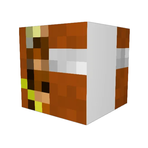wolfrancher Minecraft avatar head, 3D render