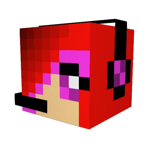 wolfs26 Minecraft avatar head, 3D render