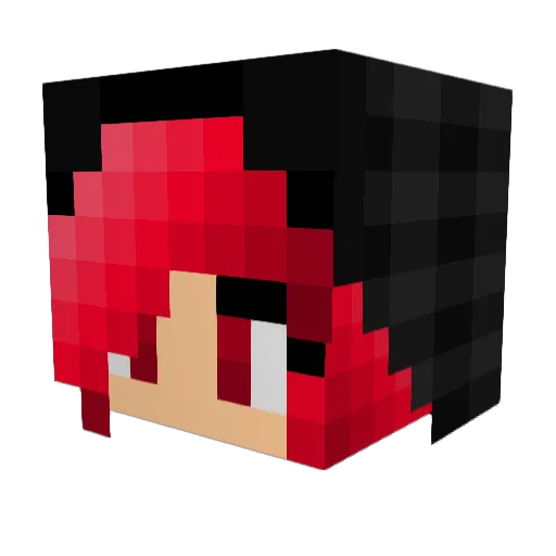 wolfy18wolf Minecraft avatar head, 3D render