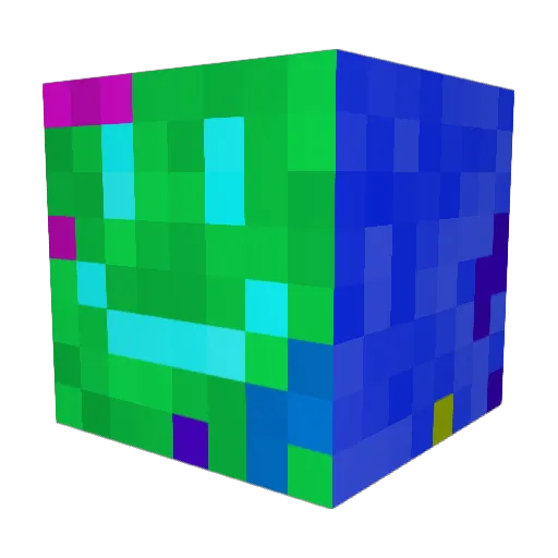 wolfy474 Minecraft avatar head, 3D render