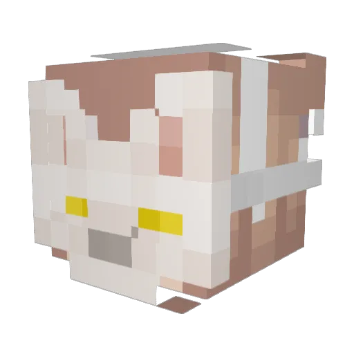 wolfyJay Minecraft avatar head, 3D render