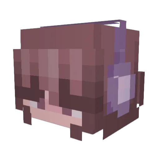 wolfylibra Minecraft avatar head, 3D render