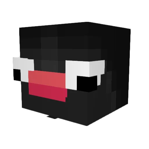 wolfzs2 Minecraft avatar head, 3D render